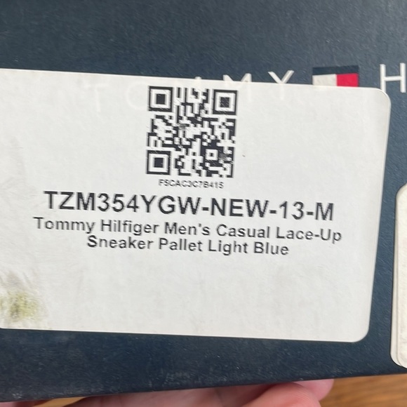 Tommy Hilfiger Casual Lace up Pallet Sneakers Light Blue Men's 13M - Picture 8 of 12